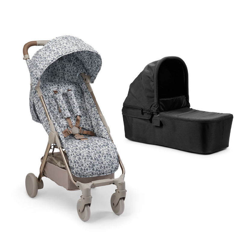 エロディ モンドストローラー＋キャリーコット（Garden Leo Toile＋ブラック）